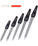 3 Swords Germany - double sided SAPPHIRE METAL NAIL FILE set (5 pcs.) with 3-way nail buffer (1 pc.) Made in Germany (695) 5 Files / 1 Buffer - Buy Online on SooperMarket.com