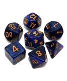 CREEBUY DND Dice Set Dark Blue Mix Black Nebula Dice for Dungeon and Dragons D&D RPG Role Playing Games 7Pcs Polyhedral Dice with Dice Bag Black & Dark Blue Nebula - Buy Online on SooperMarket.com
