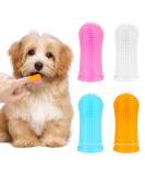 Pack of 4 Finger Toothbrushes for Dogs - Dental Care for Small Medium & Large Breeds - Buy Online on SooperMarket.com