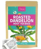 TeeLux Roasted Dandelion Root Tea Bags Premium Natural Dandelion Root Herbal Tea Caffeine Free 100 Tea Bags A Popular Coffee Alternative Dandelion 100 Count (Pack of 1) - Buy Online on SooperMarket.com