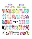 Voarge hair clips girl hair clips metal pressure hair clips for girls children sweet hair clips in candy color for birthday party gift (random style color) (60 pieces (1 Pack))) - Buy Online on SooperMarket.com