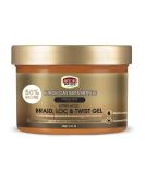 African Pride Black Castor Miracle Extra Hold Braid, Loc, Twist Gel - Tames Frizz & Controls Edges, No Parabens, No Sulfates, No Mineral Oil, No Petrolatum, Contains Black Castor & Coconut Oil, 12 oz 12 Ounce (Pack of 1) - Buy Online on SooperMarket.com
