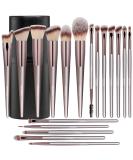 BS-MALL Makeup Brush Set 18 Pcs Premium Synthetic Foundation Powder Concealers Eye shadows Blush Makeup Brushes with black case (Champagne Gold) - Buy Online on SooperMarket.com
