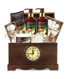 Fathers Day 13Pc Premium Coconut Spa Kit in Vintage Wooden Box - Body Lotion, Handmade Soap, Bath Bomb, Shampoo & Conditioner Set for Men & Women - Buy Online on SooperMarket.com