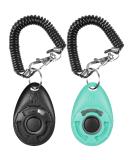 Dog Clicker 2 PCS Black&Green Diyife Pet Training Clicker with Wrist Strap for Dog Cat Horse black & green - Buy Online on SooperMarket.com
