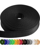TECEUM 1" & 2" Webbing  10 25 50 Yards 15+ Colors  Heavy Duty 1 Inch 2 Inch Webbing for Climbing Outdoors Indoors Crafting DIY Black 1"- 10 yards - Buy Online on SooperMarket.com