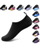 ANLUKE Water Shoes Barefoot Aqua Yoga Socks Quick-Dry Beach Swim Surf Shoes for Women Men 8.5-9.5 Women/7.5-8 Men All Black - Buy Online on SooperMarket.com