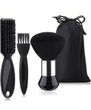 3 Pieces Neck Duster Brush Barber Hair Blade Clipper Cleaning Brush Soft Nylon Trimmer Shaver Razor Cleaning Brush with Storage Bag for Hair Styling - Buy Online on SooperMarket.com