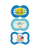 MAM Variety Pack Baby Pacifier - 3 Types for Healthy Oral Development - Boy 6-16 Months - 3 Pack - Buy Online on SooperMarket.com
