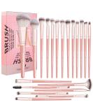 MAANGE 20Pcs Premium Synthetic Makeup Brush Set with Gift Box in Pink - Ideal for Foundation, Face Powder, Blush, and Concealers - Buy Online on SooperMarket.com