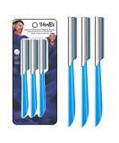 Beard Mustache Straight Edge Razor Mens Beards Edgers Trimmer Shaping Tool Blade Men Eyebrow Shaper Straight Mustaches Edger Angles Replacement Travel Razors Disposable Stainless Steel Straightener - Buy Online on SooperMarket.com