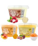 Fusion Select Bursting Boba Popping Pearls - Passion Fruit, Mango, Lychee Assortment - Buy Online on SooperMarket.com
