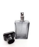 Z nitude Glassworks 50ml Rectangular Empty Glass Perfume Spray Bottle - Transparent Grey - Best for Travel & Essential Oils - Buy Online on SooperMarket.com