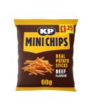 Kp Mini Chips Real Potato Sticks 20x60g 1.25 Price Marked Packs (BBQ Beef) - Buy Online on SooperMarket.com