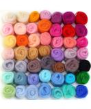 MOMODA BAODLON 50 Colors Fibre Wool Yarn Roving for Needle Felting Hand Spinning DIY Craft Materials - Buy Online on SooperMarket.com