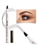 Music Flower Eyebrow Pencil  Liquid Eyebrow Pen  Waterproof Brow Pen with Micro-Fork Tip  Smudgeproof Long Lasting Fine Sketch Microblading Pen  Chestnut - Buy Online on SooperMarket.com
