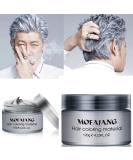 Temporary Silver Gray Hair Spray Color, Luxury Coloring Mud Grey Hair Dye Wax,Washable Treatment with All Day Hold. Non-Greasy Matte Hairstyle Ash for Party, Cosplay - Buy Online on SooperMarket.com