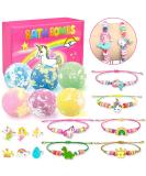 Organic Bubble Kids Bath Bombs with Surprises - Set of 6 | Safe & Natural Gifts for Girls 4-9 Years Old | Includes Bracelets and Rings Toys | Easter Basket Stuffers - Buy Online on SooperMarket.com