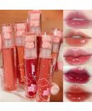 6PCS Bear Lip Glaze Lipping Tight Cute Bear LipGloss Moisturizing Lip Stain Plumping Water Lip Gloss Waterproof Long Long Long Rouge Tint Cosmetics - Buy Online on SooperMarket.com