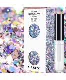Silver Holographic Chunky Glitter Set for Festival Party - 14g Glitter + Glue Gel - Beauty Rave Accessories - Buy Online on SooperMarket.com