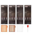 Luroad carp fishing hair rigs 20-part bent carp hook braided carp fishing hook accessories with boilie rig carp leader 3 boilie-stops size 2 4 6 8 barge mixed (2# 4# 8#) - Buy Online on SooperMarket.com
