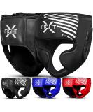 FightX Boxing Headgear For Boxers MMA Training Equipment Set For Youth Boxing Headguard Synthetic Leather MuayThai Kickboxing UFC Sparring Helmet Fighting Headgear Head Guard Protector For Men & Women Black Large-X-Large - Buy Online on SooperMarket.com