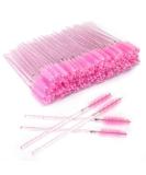 G2PLUS 100 PCS Disposable Eyelash Brushes - Pink Eyelash Spoolies - Crystal Mascara Wands -Eyelash Extension Brush Applicator for Eyelash Extensions 100 Count (Pack of 1) Pink - Buy Online on SooperMarket.com