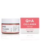 Q+A Collagen Face Cream. A vegetarian seaweed derived Collagen cream for ageing skin anti ageing with natural seaweed derived Collagen and Shea Butter for Ultimate Hydration. 50g/1.8oz - Buy Online on SooperMarket.com
