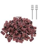 Yoezuo 100 Pcs Nail Sanding Bands Grit Nail Art Sanding Bands 120 Grit Nail Files with 2 Pcs Nail Drill Bits for Electric Nail Files Nail Drill Machine Manicure Pedicure 120" - Buy Online on SooperMarket.com