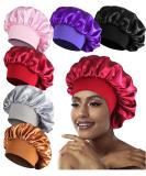 6PCS Satin Bonnets for Black Women  Large Braids Bonnet Wide Band Hair Bonnets  A #6pcs-a - Buy Online on SooperMarket.com