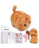 QMNNMA Needle Felting Kit, Animals Needle Felting Set, DIY Wool Felt Materials Set with Felting Tool and Instruction for Needle Felting Craft Project and DIY Handmade cat2 - Buy Online on SooperMarket.com