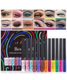 BestLand 12 Colors Matte Liquid Eyeliner Set Rainbow Colorful Neon Eyeliner Pencil Pigmented Waterproof Smudgeproof Long Lasting Gel Eye Liner Christmas Makeup Gift Kit for Women (Set A) - Buy Online on SooperMarket.com
