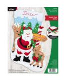 Bucilla Felt Appliqu Christmas Stocking Kit - North Pole Santa - 18 - Shop Now! - Buy Online on SooperMarket.com