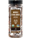 Organic Whole Star Anise 4 oz - USDA Organic, Non-GMO Star Anise Seed Pods - Buy Online on SooperMarket.com