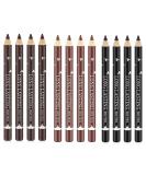 Go Ho 12 PCS Waterproof Eyebrow and Eyeliner Pencil Set - Long-lasting & Sweat-proof Makeup Brow Tint Pen in 3 Colors - Buy Online on SooperMarket.com