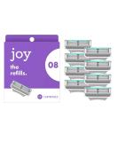 joy Womens Razor Blade Refills, 8 Count, Purple, Lubrastrip to Help Avoid Skin Irritation 8 refills - Buy Online on SooperMarket.com