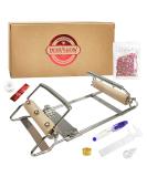 INDIVSHOW Adjustable Bead Loom Kit with 8000 Czech Beads and Accessories - Ideal for Bracelet Making and Adult Crafts - Buy Online on SooperMarket.com