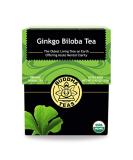 Buddha Teas Organic Ginkgo Biloba Tea - OU Kosher, USDA Organic, CCOF Organic, 18 Bleach-Free Tea Bags - Buy Online on SooperMarket.com