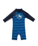 BONVERANO Baby Boys Swimsuit/Sunsuit UPF 50+ Sun Protection with Sun Hat - 3 Months (Grey Whale) - Buy Online on SooperMarket.com
