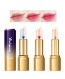 Jelly Lipstick Set - Color Changing Moisturizer Long Lasting Glossy Finish | 3 Pack Flower Lip Balm for All-Day Hydration - Buy Online on SooperMarket.com
