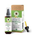 Organic Veda Moringa Oil 3.4 fl. oz - USDA Organic Cold-Pressed Edible Grade Virgin Oil for Face, Skin, Hair, Nails, Foot & Body - Buy Online on SooperMarket.com