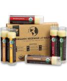 USDA Organic Lip Balm 6-Pack by Earth's Daughter - Fruit Flavors, Beeswax, Coconut Oil, Vitamin E - Best Lip Repair Chapstick for Dry Cracked Lips - Moisturizing Lip Care Variety 6-Pack - Buy Online on SooperMarket.com