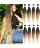 Leeven 8 Packs Pre Stretched Braiding Hair Extension 36 Inch Ombre EZ Braids Crochet Hair for Box Braids Pre Stretched Braiding Hair Extensions /1B27613# 36 Inch (Pack of 8) 1B/27/613# - Buy Online on SooperMarket.com