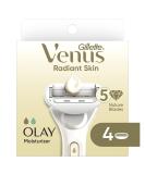 Gillette Venus Radiant Skin Women razor blade refills, 4ct 4 Cartridge Refills - Buy Online on SooperMarket.com