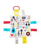 Baby Jack & Co 8x8 Music Lovey Tag Toy for Babies | Crinkle & Soft Baby Toy with Stroller Clip | Learn Shapes & Colors | BPA Free - Buy Online on SooperMarket.com
