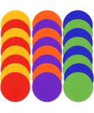 TuXHui 9 Inch Spot Markers Rubber Floor Dots - 24Pcs/30Pcs | Non Slip Agility Dots for Kids Sports & Gym Training | Includes Flat Field Cones Circles | Ideal for Soccer, Basketball, Preschool & Kindergarten Classroom - 6 Colors Available - Buy Online on SooperMarket.com