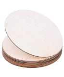 12-Pack Audab 12 Inch Unfinished Wood Circles for Crafts - Wooden Rounds for DIY Projects, Door Hanger, Wood Burning - Buy Online on SooperMarket.com