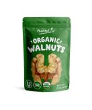 Organic California Walnuts Halves & Pieces 8oz - Non-GMO, Raw, Unsalted, Vegan, Kosher - Omega-3 Protein Snack for Baking & Topping - Buy Online on SooperMarket.com