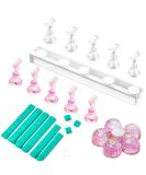 Makartt Nail Stand for Press On Nails Display Practice Art Painting Magnetic Fake Nail Holder for Painting Nails Stand for False Nail Designs with Reusable Putty for Home DIY Beginner Salon Supplies - Buy Online on SooperMarket.com