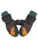 XIAOHAWANG Kids Ski Gloves - Waterproof Dinosaur Mittens for Boys & Girls 2-8 Years - Blackish Green - Buy Online on SooperMarket.com